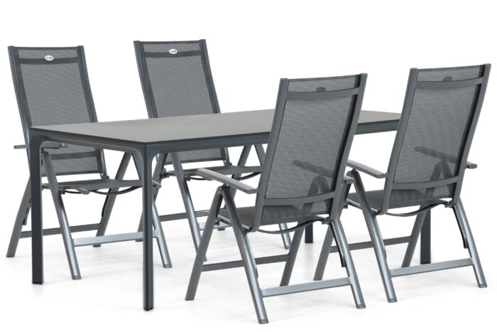 Hartman Royal Club/Cesar 180 cm dining tuinset 5-delig – Grijs-antraciet