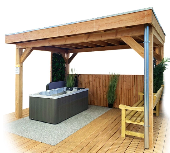Buitengewoon de boet Veranda robuust 300×300 cm – bruin
