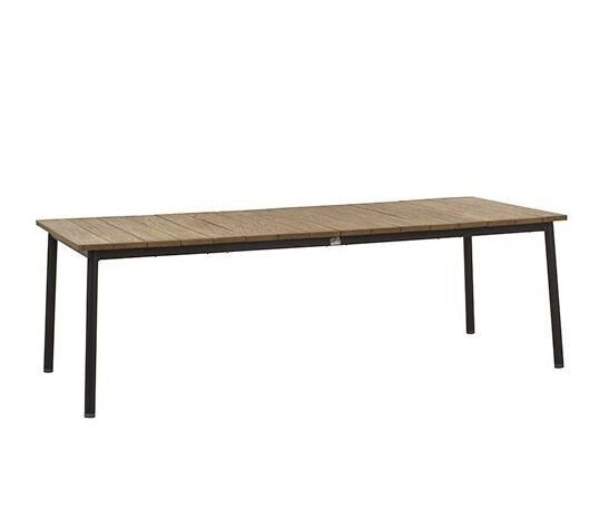 Applebee Milou Tuintafel Black 180x90x76 cm tuinmeubel – zwart