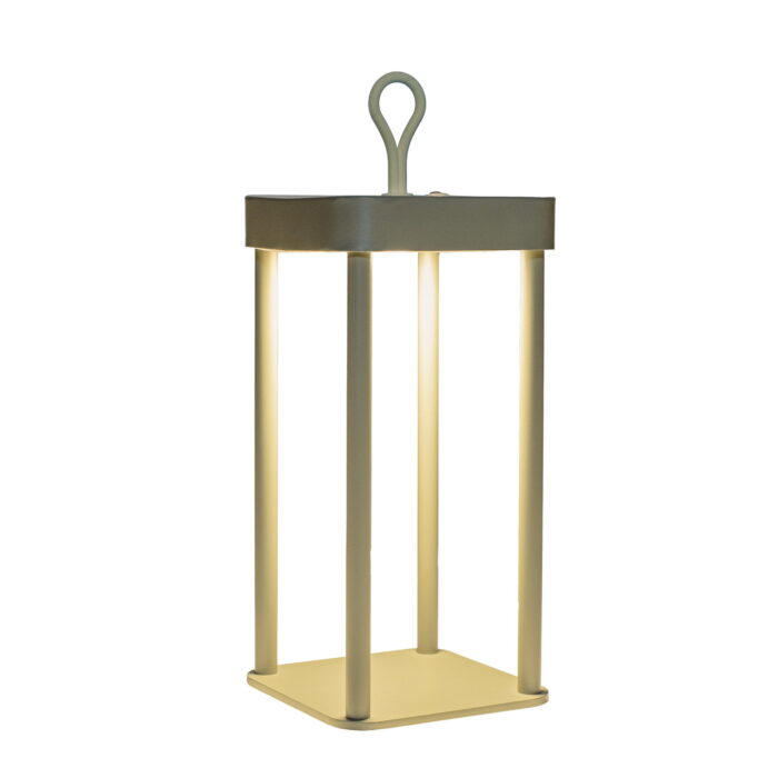 Annas collection Portable lantaarn 12x12x24 cm olijf Anna’s Collection – groen