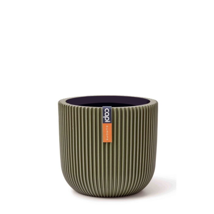 Capi europe Pot bol Groove 8×7 groen binnenbloempot