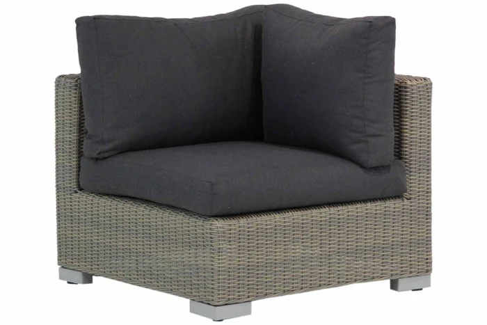 Garden Collections Cuba hoek module - Taupe-naturel-bruin