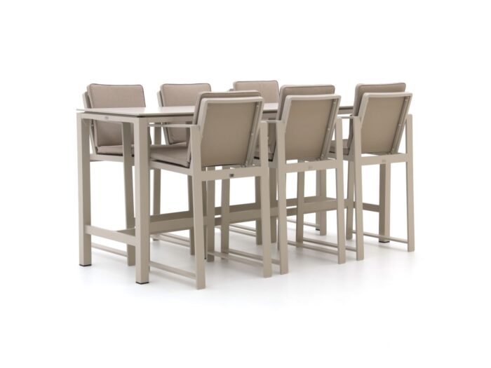 Bellagio tuinmeubelen Vazzola/Trecenta 225cm barset 7-delig – Bruin