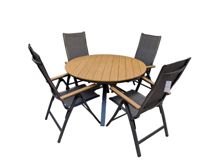 Hartman Arezzo diningset 5-delig – grijs;hout