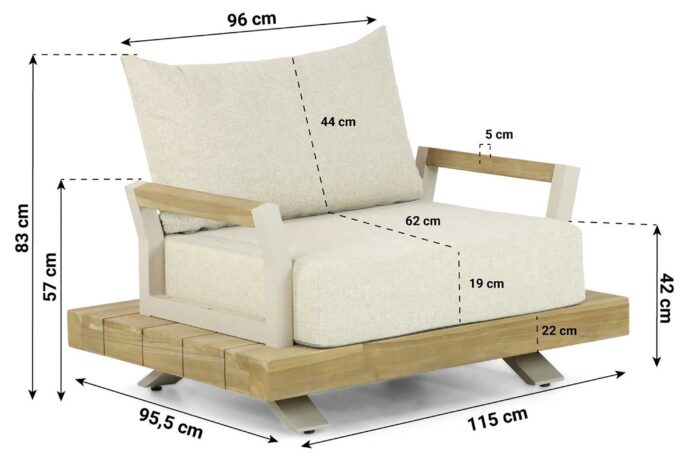 Santika Furniture Supreme lounge tuinstoel