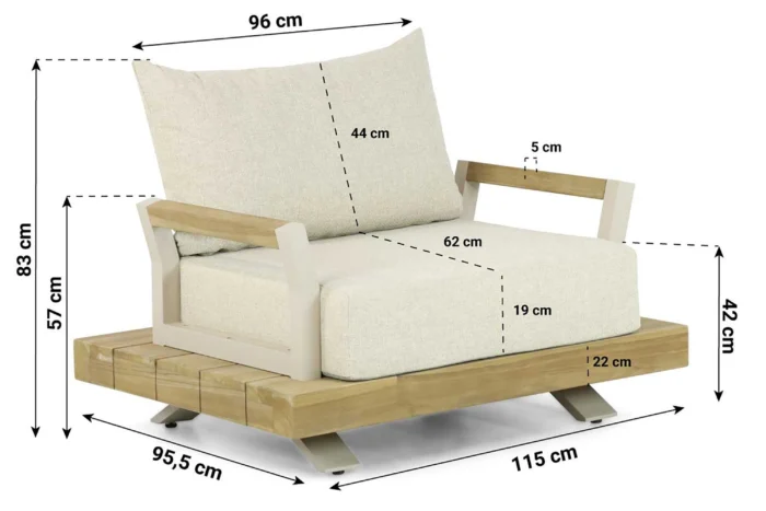 Santika Furniture Supreme lounge tuinstoel