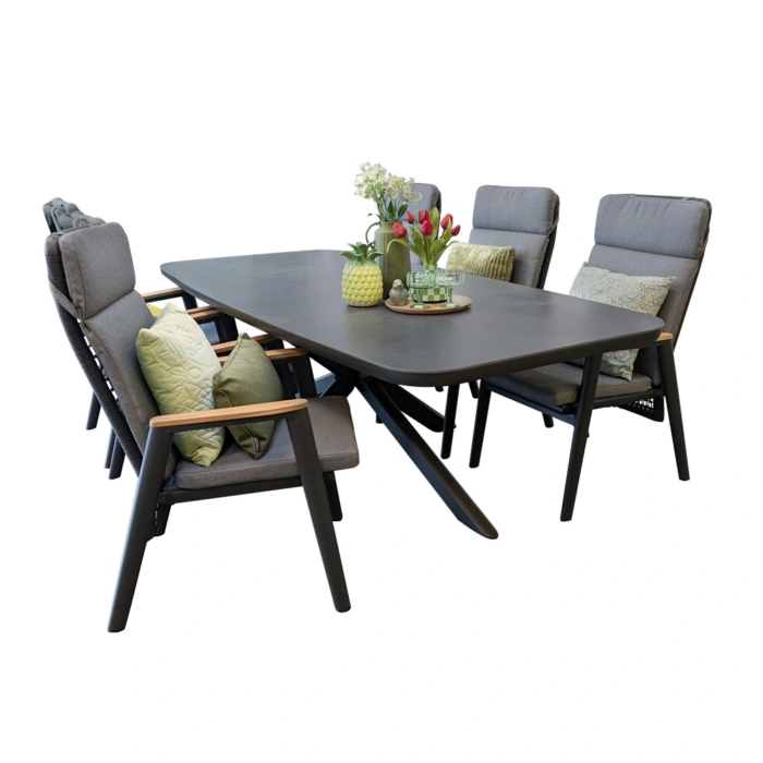 Buitengewoon de boet Beauval Gillam Diningset – grijs