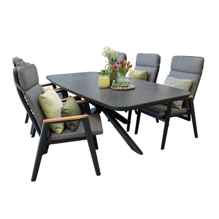 Buitengewoon de boet Beauval Gillam Diningset - grijs