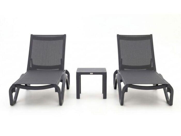 Forza Furniture Forza Russi ligbed set 3-delig stapelbaar verstelbaar Laagste prijsgarantie! – Grijs