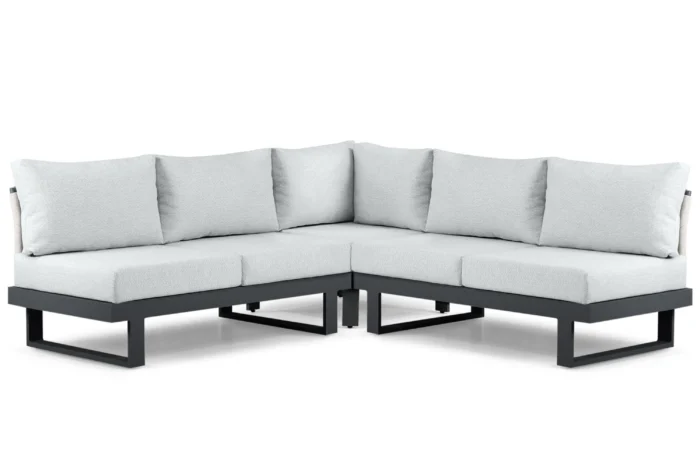 Lifestyle Garden Furniture Lorenzo hoek loungeset 3-delig - Grijs-antraciet