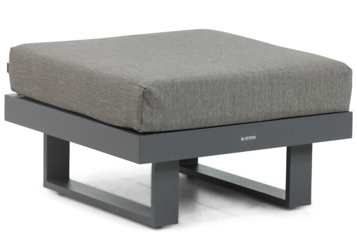 Lifestyle Garden Furniture Lorenzo lounge voetenbank – Grijs-antraciet