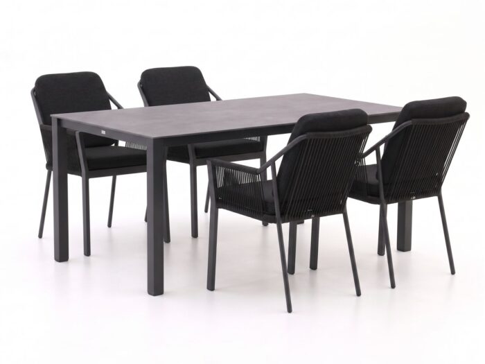 Tierra Outdoor Liv/Lagundo 180cm dining tuinset 5-delig stapelbaar Laagste prijsgarantie!