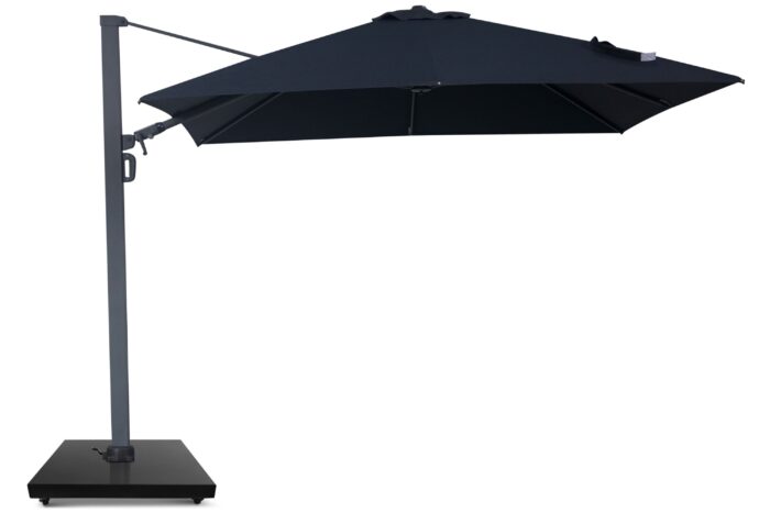 Camello Luna zweefparasol 3x3m S2 Excellent (excl. voet) – Grijs-antraciet