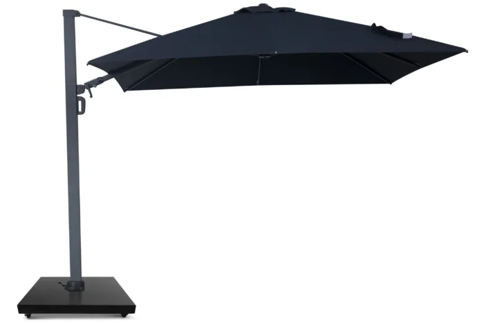 Camello Luna zweefparasol 3x3m S2 Excellent (excl. voet) - Grijs-antraciet