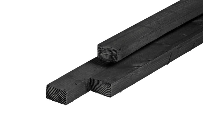 Tuindeco Regel douglas zwart geimpregneerd 4,5x7,5x250 cm