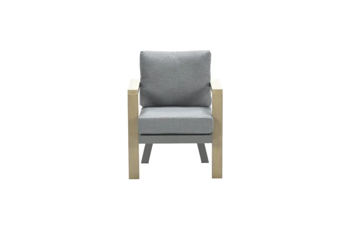 Garden impressions Morgana Dining Fauteuil Vw Vintage Teak Black Mystic Grey - grijs