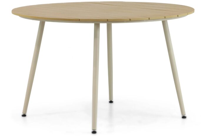 Lifestyle Garden Furniture Matale dining tuintafel 125 cm – Taupe-naturel-bruin