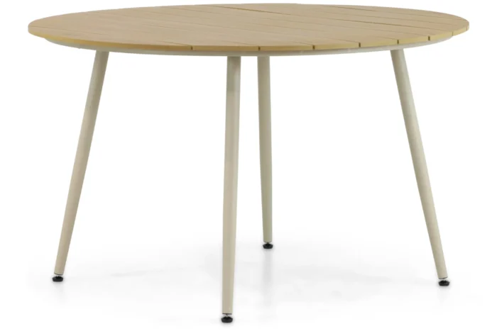 Lifestyle Garden Furniture Matale dining tuintafel 125 cm - Taupe-naturel-bruin