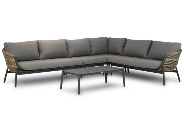 Coco Nathan/Rimini hoek loungeset 5-delig – Taupe-naturel-bruin