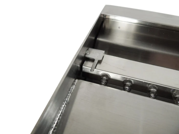 Ubbink niagara rvs waterval 90 cm met led inox 304 met lange uitloop - wit