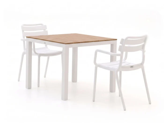 Forza Furniture Vico/Fidenza 90cm dining tuinset 3-delig stapelbaar
