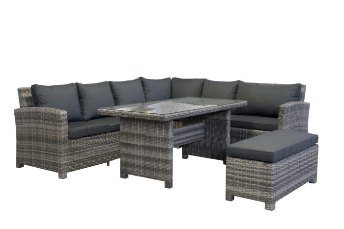 Aluminium loungeset Parma 8 personen