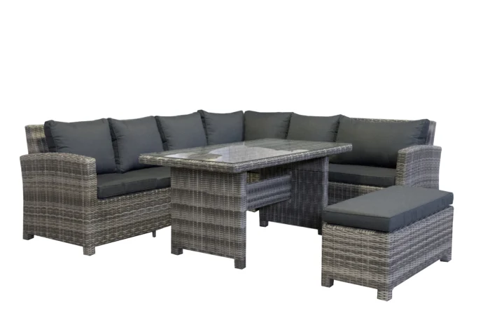 Aluminium loungeset Parma 8 personen