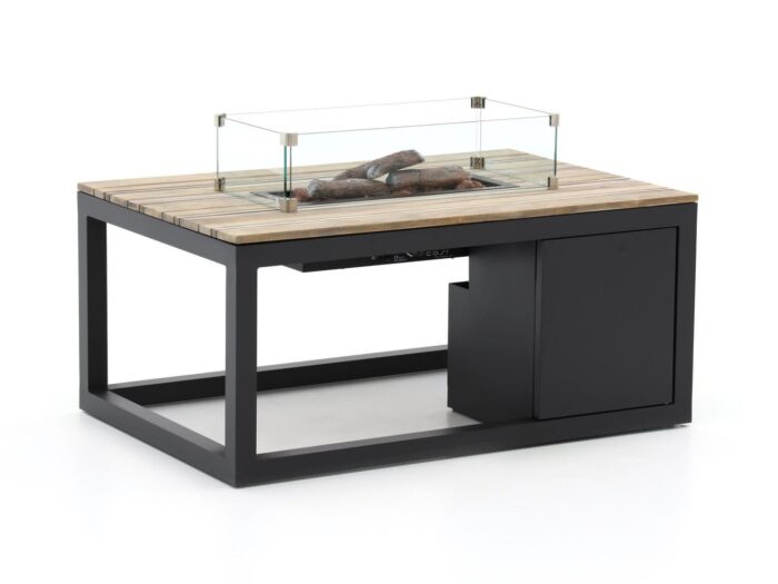 Cosiraw lounge vuurtafel 120x80x55cm – Grijs