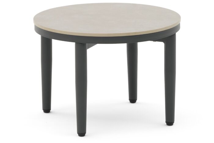 Coco Ibiza loungetafel ø 50 cm – Grijs-antraciet
