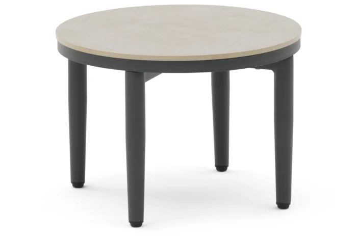 Coco Ibiza loungetafel ø 50 cm - Grijs-antraciet