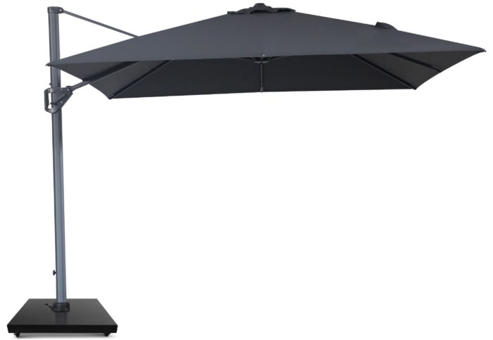 Camello Diego zweefparasol 3x3m S1 (excl. voet) – Grijs-antraciet
