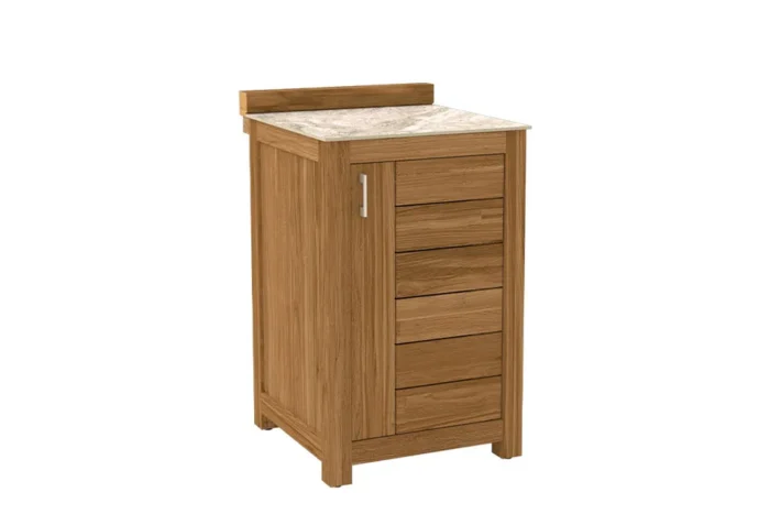 Passion Grills | Buitenkeuken Onderdeel | Milano Buitenkeukenkast 1-deurs | 58 x 63 cm | Albastro Cream
