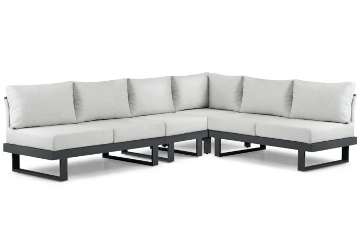 Lifestyle Garden Furniture Lorenzo hoek loungeset 4-delig - Grijs-antraciet