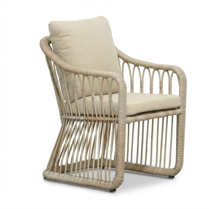 BUITEN living Bruno dining tuinstoel | wicker | Mexican Sand