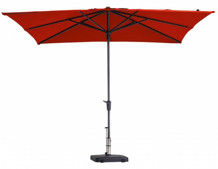 Madison Stokparasol Syros 280 x 280 cm brick red zonwering – rood