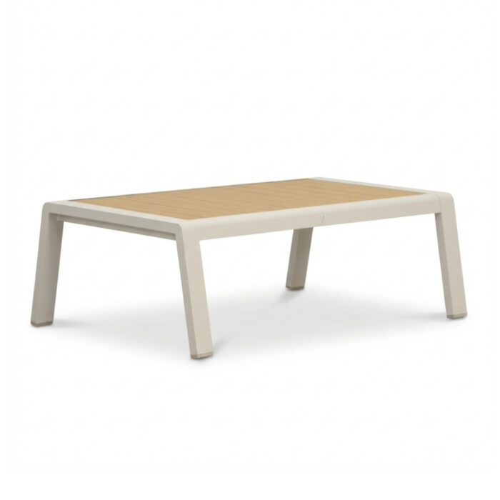 LUX outdoor living Manhattan loungetafel | aluminium + polywood | beige | 113x62cm