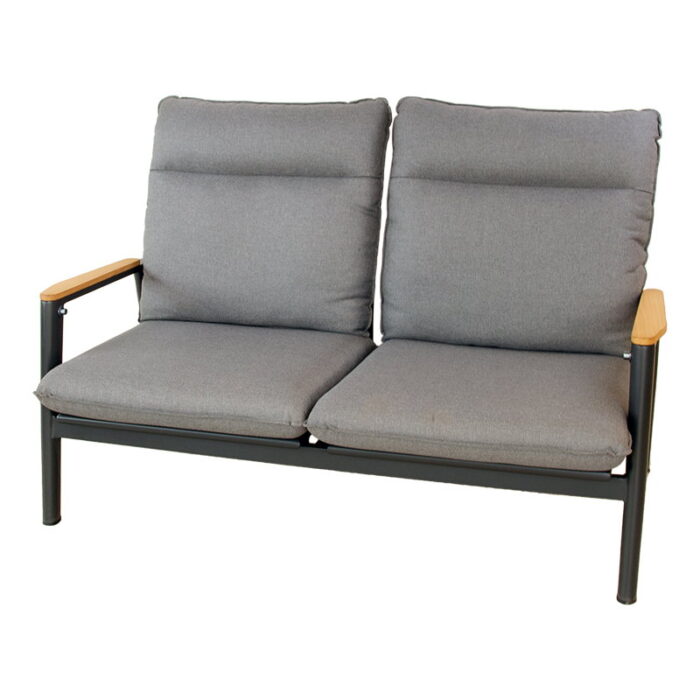 Oosterik home Merino lounge 2-zitsbank midnight grey – grijs