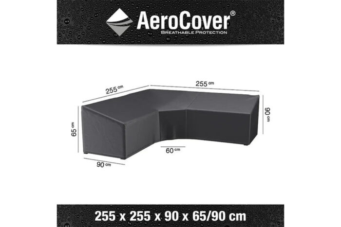 Platinum AeroCover | Loungesethoes 255 x 255 x 90 x 65-90(h) cm | L-vorm Trapeze