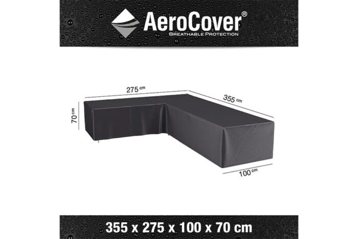 Platinum AeroCover | Loungesethoes 355 x 275 x 100 x 70(h) | L-vorm Links