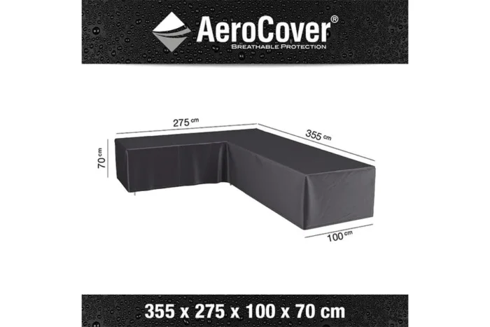 Platinum AeroCover | Loungesethoes 355 x 275 x 100 x 70(h) | L-vorm Links