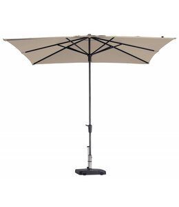 Madison Paros II round ecru stokparasol 300 cm zonwering – wit