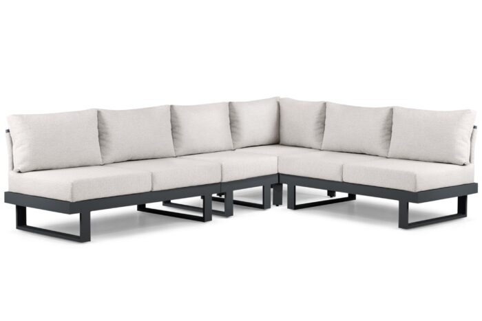 Lifestyle Garden Furniture Lorenzo hoek loungeset 4-delig – Grijs-antraciet
