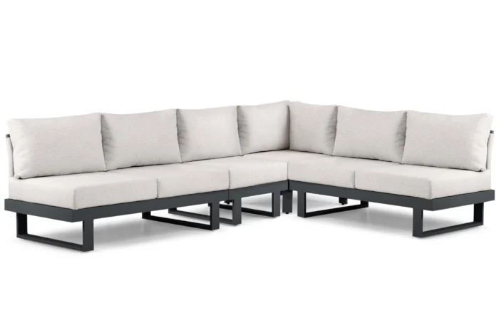 Lifestyle Garden Furniture Lorenzo hoek loungeset 4-delig - Grijs-antraciet