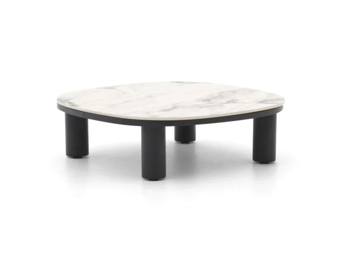 Bellagio tuinmeubelen Gorizia lounge tuintafel 90x90x27cm - Grijs