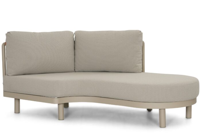 Santika Furniture Nanda Chaisse Longue links – Zand/Beige
