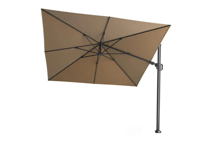 Platinum Sun & Shade | Zweefparasol Challenger T² 300 x 300 cm | Taupe