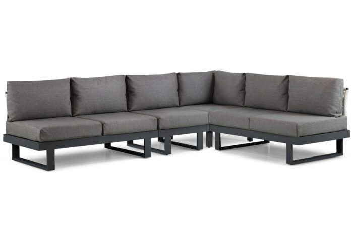 Lifestyle Garden Furniture Lorenzo hoek loungeset 4-delig – Grijs-antraciet