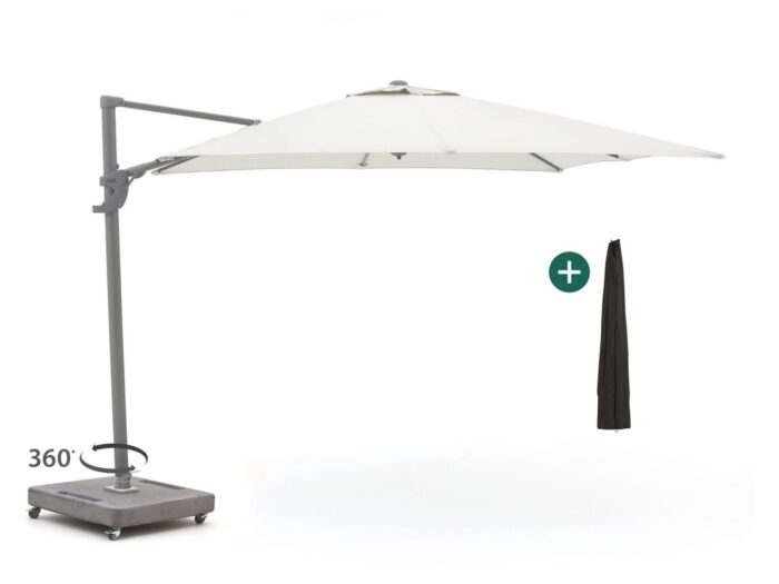 Shadowline Francisco zweefparasol 300x300cm Laagste prijsgarantie! – Grijs