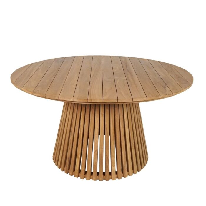 BUITEN living Palau dining tuintafel 5 personen | teakhout | Natural Teak | Ø140cm rond