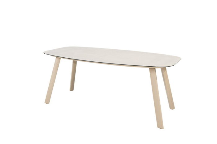 Taste Manolo dining tafel latte printed keramiek 180×95 cm – grijs